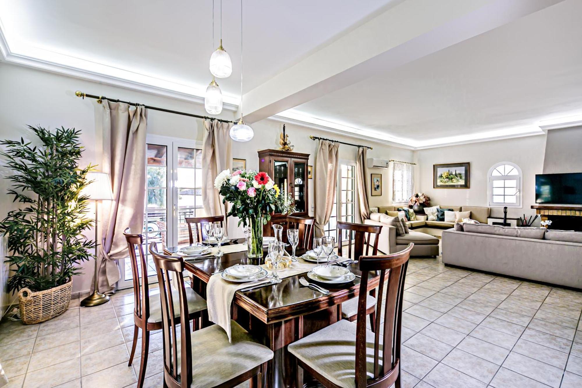 Skidi Beach House Agios Matthaios  Luaran gambar